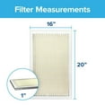 thumbnail image 3 of Filtrete 16x20x1 HVAC Furnace Air Filter, MPR 300 MERV 5, Dust Reduction, 4 Filters, 3 of 13