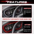 thumbnail image 3 of x xotic tech Dashboard Instrument Panel Display Frame Cover Trim Compatible with Dodge Challenger 2015-up Interior Accessories Decoration (Glossy Red), 3 of 9