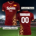 thumbnail image 3 of FYEGRE Soccer for Men,Soccer Practice Soccer Wear for Sports Training National Team Football Shirt For Men Athletic Breathable Sportswear Training Top Brick Red S, 3 of 7