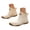 White, variant on Men's Women's PVC Platform Ankle Rain Boots Waterproof Non Slip Water Shoes for Gardening Farming Lawn Care Yard Work