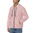 thumbnail image 3 of Kdxio Red Cross Print Men Hoodies Casual Hoodies for Men with Zip Pockets Full Zip Long Sleeve Sweatshirt Sports Hooded Jacket-Large, 3 of 5