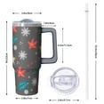 thumbnail image 2 of Green 30oz Xmas Cup with Lid and Straw, Christmas Bells Stainless Steel Insulated Tumbler Gifts for Holiday, 2 of 5