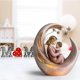thumbnail image 5 of Estatua artesanal de resina de madre e hijo | Figura sentimental de decoración de amor de mamá hija | Regalo de cumpleaños para el Día de la Madre | Elegante adorno de recuerdo moderno | 4.7x4.7x1.6, 5 of 6
