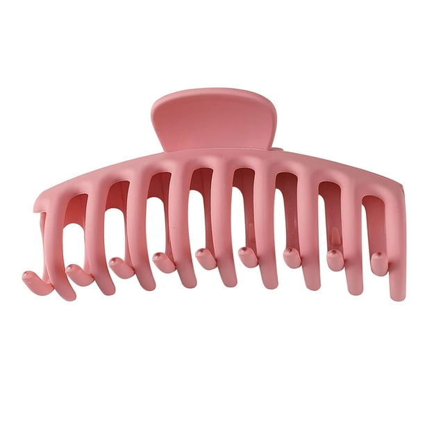 Pinzas para el cabello para mujer, pinzas para peinar, 10 colores grandes, pinzas mate para el cabello, pinzas antideslizantes grandes, pinzas para el cabello con mandíbula perfecta para mujeres y cab