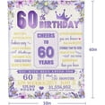 thumbnail image 7 of Yibo 55th Birthday Gifts for Women Best Gifts for 55 Year Old Woman 55th Birthday Gift Ideas 1968 Birthday Gifts for Mom Grandma Aunt Friend Happy 55th Birthday Decorations Blanket, 7 of 7