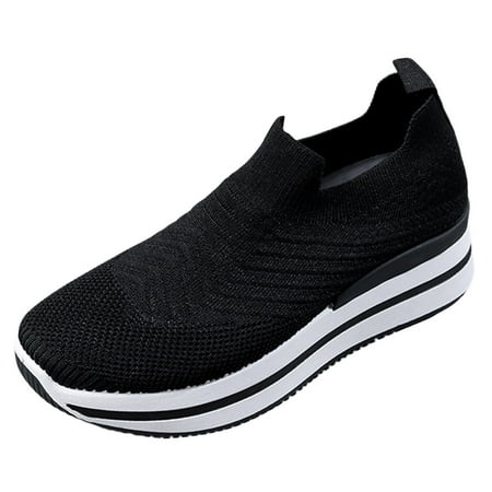 

GEZHEN Shoes Women s Sports Casual Breathable Mesh Socks New And Versatile Foreign Trade Shoes Non Slip Low Top Platform Shoes