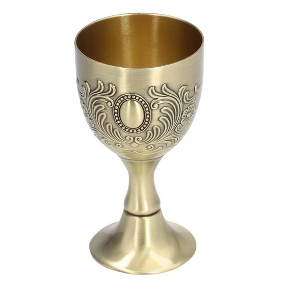 Chalice, Zinc Alloy Wide Application Gold Chalice Highly Durable For Bar For Restaurant For Home