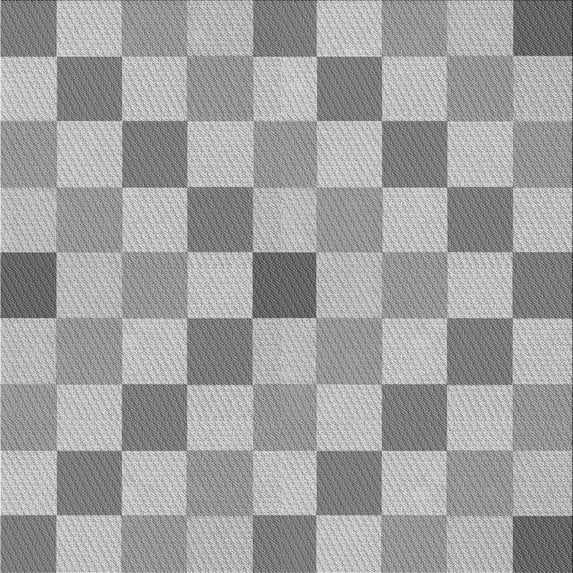 Ahgly Company Indoor Square Patterned Gray Area Rugs, 8' Square