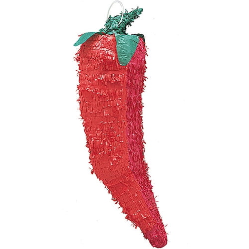Chili Pepper Pinata, 28 x 7 in, Red, 1ct