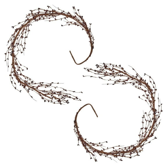 2pc Burgundy Pip Berry Garlands - For Christmas and Primitive Decor - Factory Direct Craft