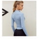 thumbnail image 3 of SUOTF-Camisa de manga larga de Yoga para mujer, ropa deportiva cálida con cremallera para gimnasio, abrigos para correr, Invierno, 3 of 4