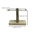 thumbnail image 5 of nu steel Trillium Toothbrush Holder in Pearl escent Mosaic & Wood GLA428-4H, 5 of 5
