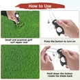 thumbnail image 4 of Herramienta de reparación de divots de golf Uxcell [1PCS] - Herramienta de divot plegable con marcador de bola magnético - [Gris] Tines verdes, 4 of 7