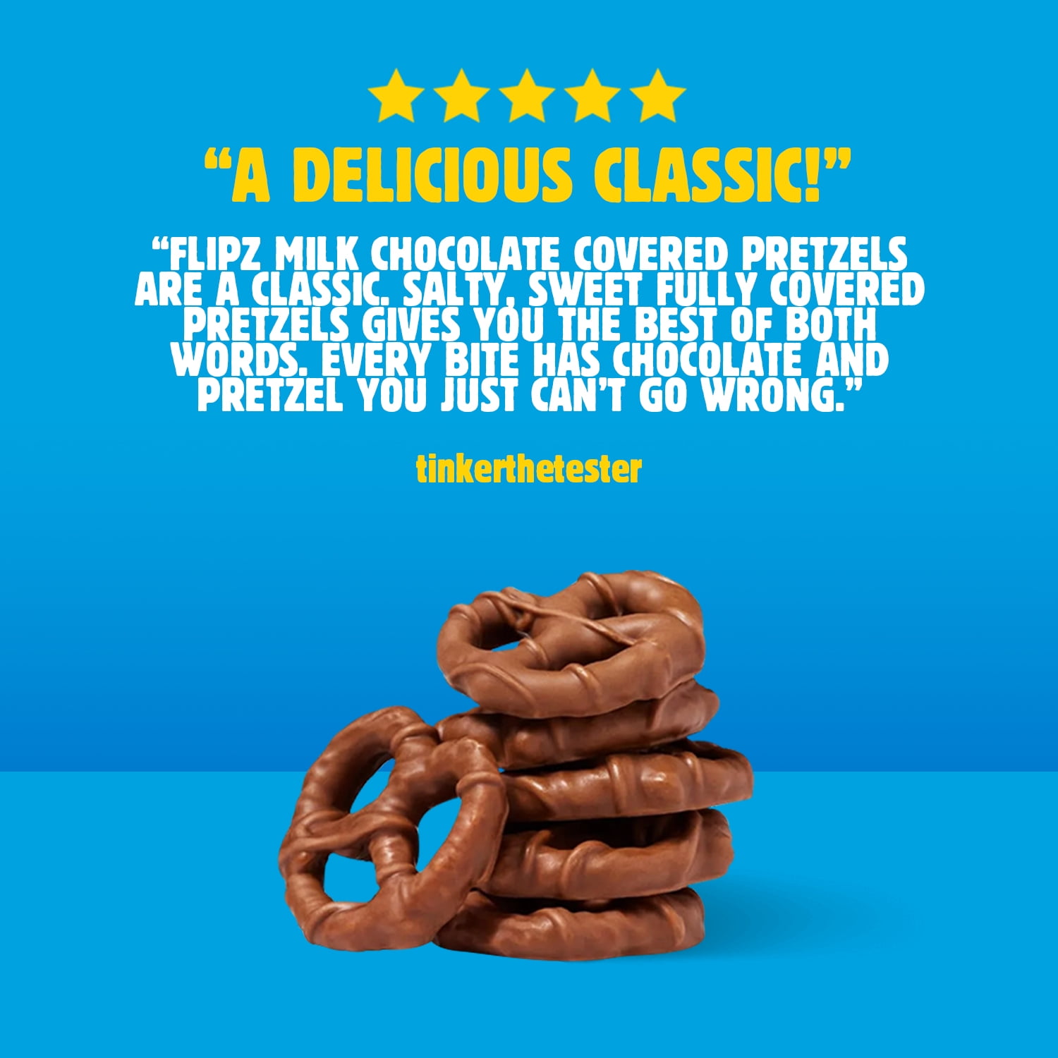 Flipz Milk Chocolate Covered Pretzels, 5 oz