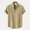 Khaki, variant on Dpytoraw 2025 Men's Summer Lapel Loose Casual Short Sleeved Shirt Men’s Slim Fit Shirts