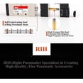 thumbnail image 4 of RIH Pneumatics Solenoid Valve 4V210-08 12V/24V/110V Single Coil Pilot-Operated Electric 2 Position 5 Way Connection Type (1/4"NPT, AC110V), 4 of 7
