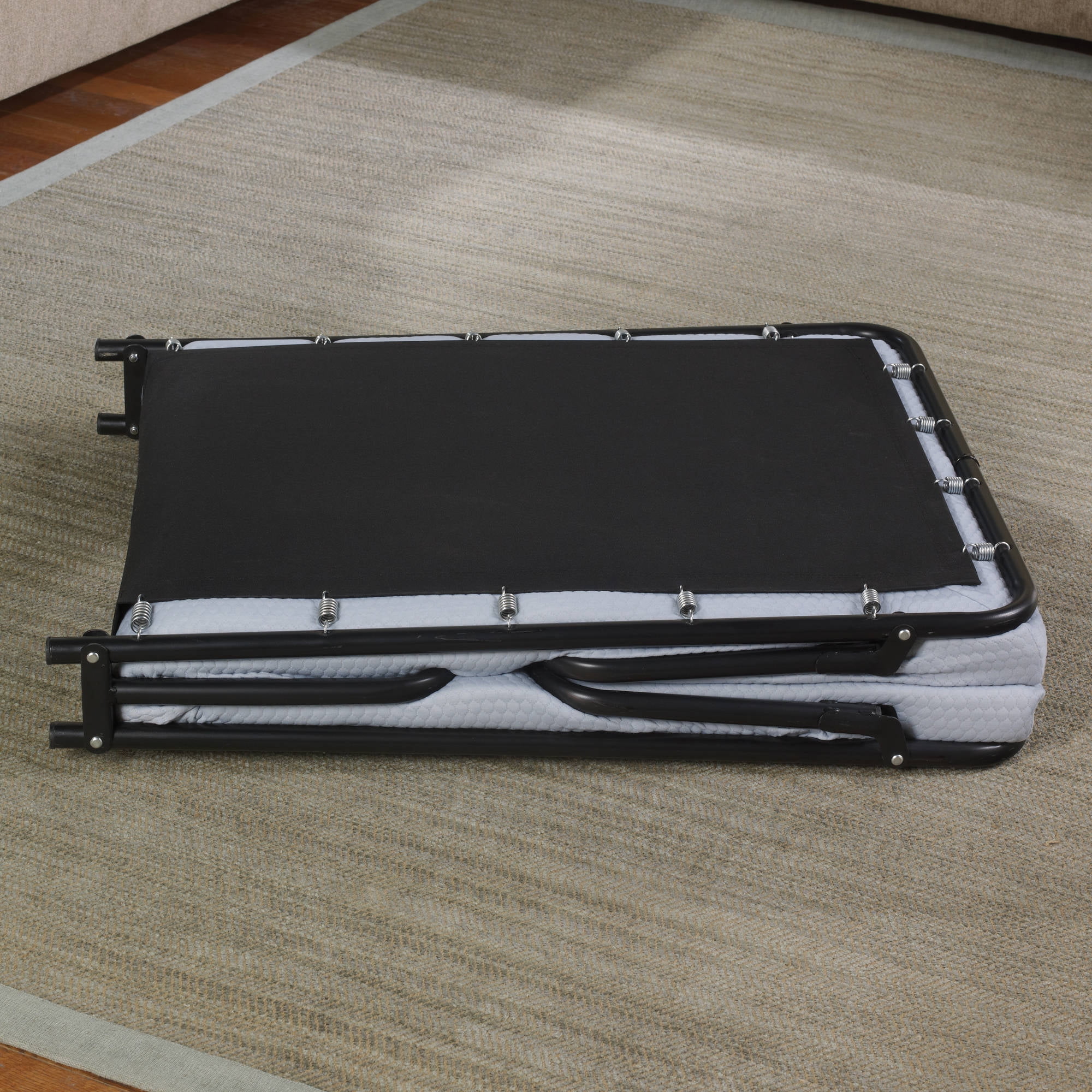 folding cot with memory foam mattress