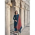 thumbnail image 2 of Casual Wear Indian Pakistani Designer Stitched Salwar Kameez Palazzo Pant Suits ( Blue, XXS - 34 ), 2 of 6