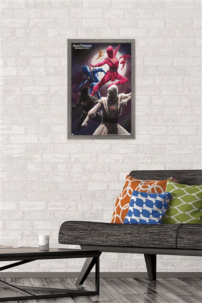 Power Rangers - Ninja Wall Poster, 14.725" x 22.375", Framed