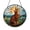 Acrylic 3.5 Inch, variant on Vibrant Tabby Cat Moonlight Stained Glass Window Hanging, Animal-Themed Home Decor, Gift Idea for Cat Lovers