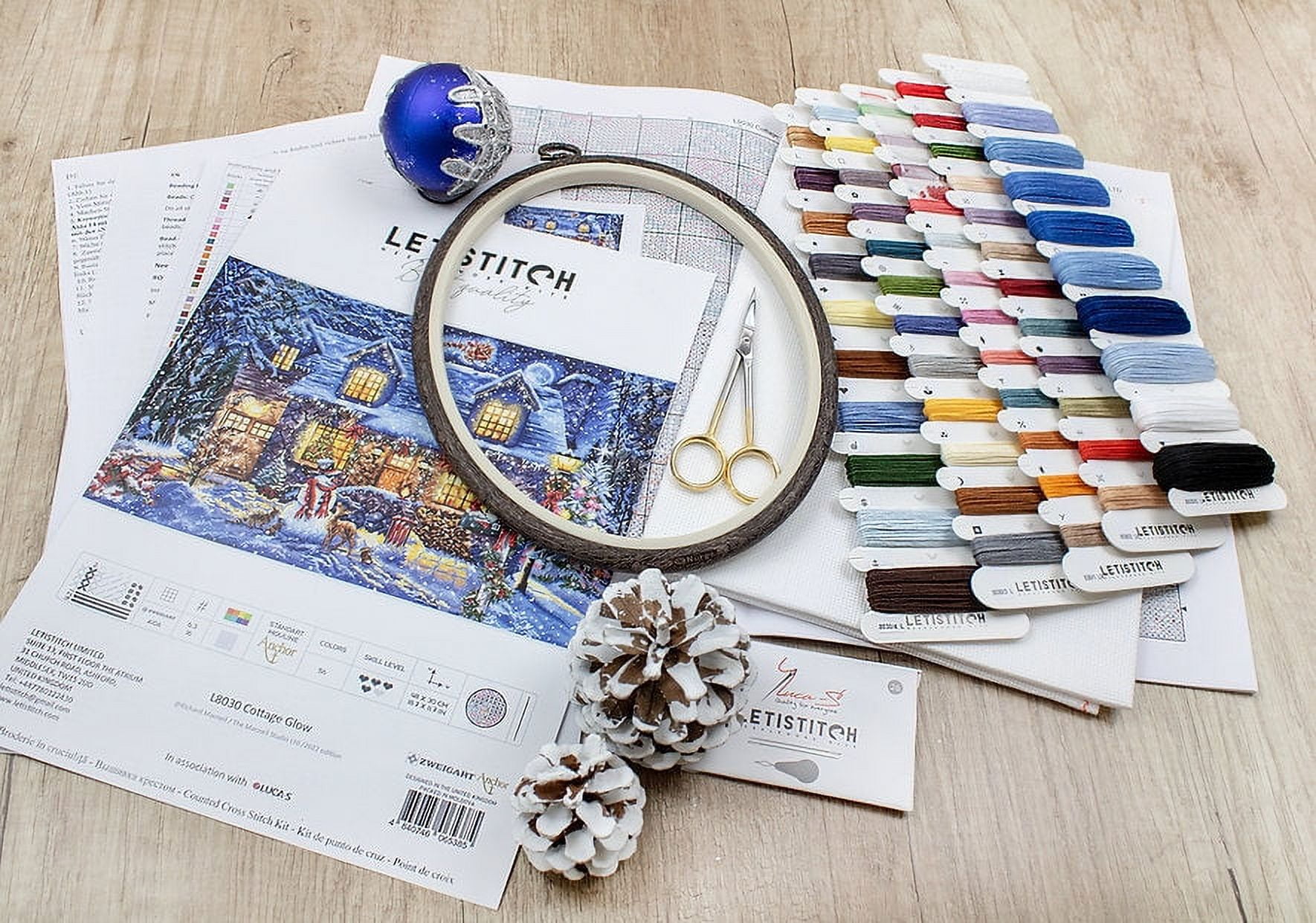 Letistitch Cottage Glow Counted Cross-Stitch Kit