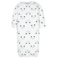 thumbnail image 4 of Gerber Baby Girls Lap Shoulder Gowns with Mitten Cuffs, 4-Pack, Preemie-0/6M, 4 of 7