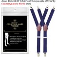 thumbnail image 2 of HSHDLDF Y-Style Shirt Stays Men Non-Slip Locking Clamps Adjustable Elastic Straps, 2 of 7
