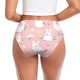 thumbnail image 4 of Women's Underwear Easter Bunnies and Flowers Hipster Panties Underwear for women, Large, 4 of 9