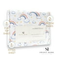 thumbnail image 6 of Supreme Kids Wrinkle Free Hypoallergenic Rainbow Bed Sheet Set, 6 of 6