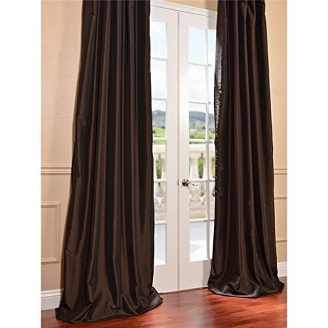Half Price Drapes Taffeta Semi-Opaque Single Curtain Panel