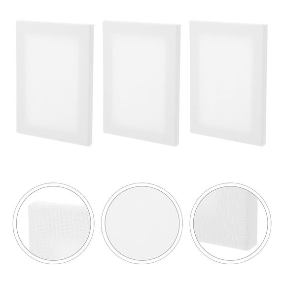 EXHUMKY 3Pcs Wood Canvas Board for Painting Supplies Diy