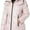 Pink, variant on New York Women's Horizontal Zip Puffer, Pink, XS