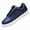 Navy Blue (Rotary Dial), variant on Men's Casual Sneakers, Faux Leather Lace-Up Low Top Walking Shoes, Everyday Fashion Shoes