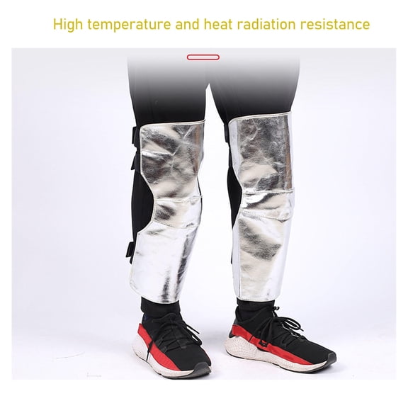 Yajisi 1‑Pair Welding Knee Heat Shield – Fire‑Resistant Aluminum‑Foil Knee Pad with Anti‑Radiation Lining
