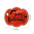 thumbnail image 6 of pdqouc Halloween Skeleton Decorations Door Hanger Sign Plastic Welcome Sign with Rope for Spook Party House Door Wall Decorations, 6 of 9