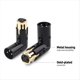 thumbnail image 2 of 2 Piezas Adaptador de Audio Enchufe Adaptador de Ángulo XLR de 3 Pines Adaptador XLR de Ángulo Recto Ajustable Macho A Hembra (Adaptador XLR de 90 Grados), 2 of 5