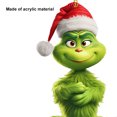 thumbnail image 3 of Decoración de árbol de Navidad de 8cm ornamento de árbol de Navidad Grinch creativo para fiestas y vacaciones, 3 of 6