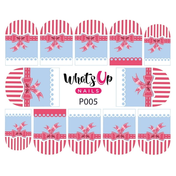 Whats Up Nails P005 Pimped and Polished Water Decal Sliders for Nail Art Design