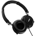 thumbnail image 5 of Frisby FHP-910 Compact On-Ear Stereo Headphones with Foldable Design, In-Line Microphone, Passive Noise Isolation, 3.5mm Jack, For PC, Laptop & Mobile - Black, 5 of 6
