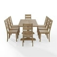 thumbnail image 6 of Bowery Hill 9 Piece Modern Farmhouse Dining Set in Rustic Brown, 6 of 14
