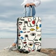 thumbnail image 7 of Disketp Aabstract Eyes Elastic Travel Luggage Cover Travel Suitcase Protective Cover For Trunk Case Apply To 18''-32'' Suitcase Cover-X-Large, 7 of 7