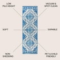 thumbnail image 3 of JONATHAN Y BOHEMIAN FLAIR 2 x 8 Runner Rug, Vintage Medallion - Cream/Blue, BMF106B-28, 3 of 5