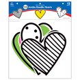 thumbnail image 3 of Carson Dellosa Education Kind Vibes Jumbo Doodle Hearts Cut-Outs, 12 Per Pack, 3 Packs, 3 of 3