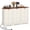 White, variant on Tilt Out Storage Cabinet for Double 13-gal Trash Bins, Kitchen Cabinet with Shelves & Doors, Brown