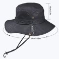 thumbnail image 3 of UV Protection Bucket Hat Men Sun Hat Fisherman’s Hat Outdoor Caps Straw Bucket Hat for Fishing Hunting, 3 of 10
