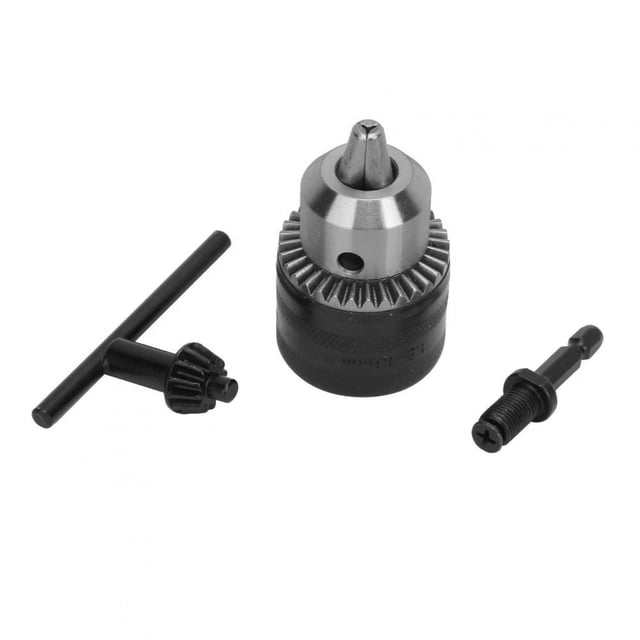 Kit de herramientas para portabrocas de tipo ligero de 1,5 a 13 mm, 3/8 a 24 UNF, varilla de extensión roscada hexagonal de 1/4 a 3/8