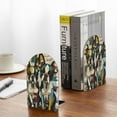 thumbnail image 5 of Naloa Colorful Bulldog Duo 2 Pcs Bookend Large Capacity Office Book Ends for Home Office Library School Study Decoration, 5 of 8
