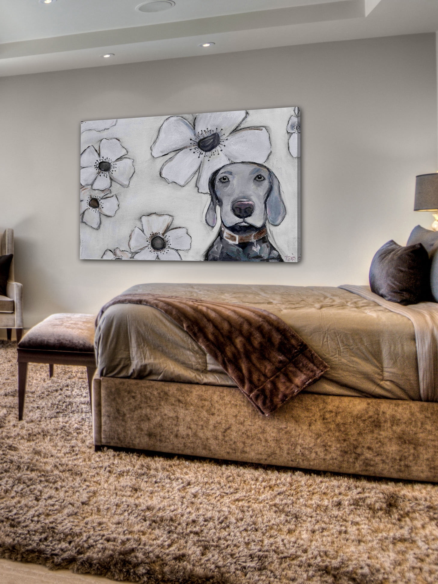 Marmont Hill "Just in Time" by Tori Campisi Painting Print on Canvas