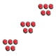 thumbnail image 4 of Flores de loto artificiales Advancent 5 piezas elegante para decoración interior/exterior rojo brillante, 4 of 6