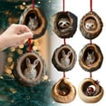 thumbnail image 6 of Animal Christmas Ornaments 2025,Forest Animal Christmas Ornaments,2D Acrylic Hanging For Christmas Tree Decorations,Christmas Tree Ornaments,Gift For Animal Lover Ornament Christmas,C, 6 of 8